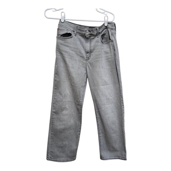 Hudson jeans womens size 27 gray noa high rise straight ankle jean dre wash - Picture 1 of 10